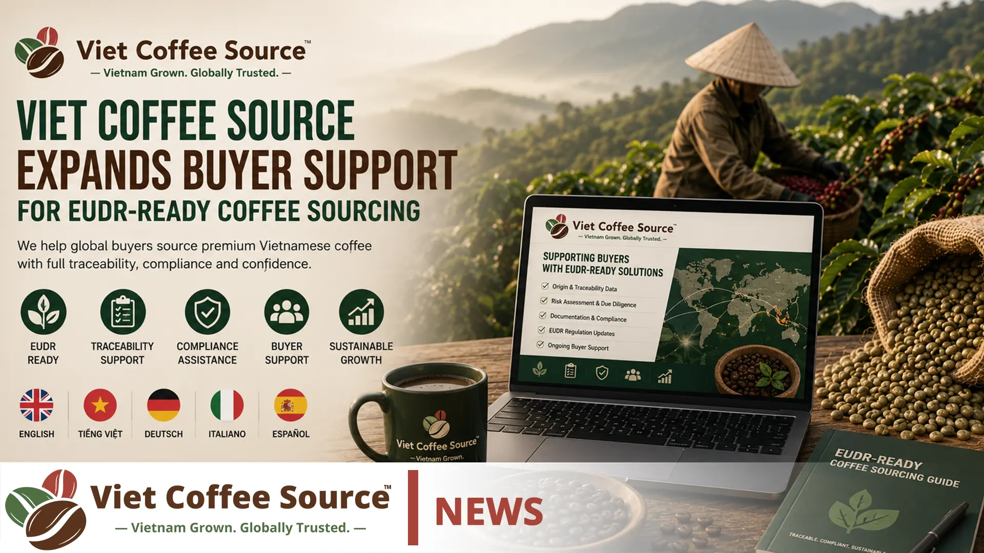 Viet Coffee Source Expands Buyer Support for EUDR-Ready Coffee Sourcing